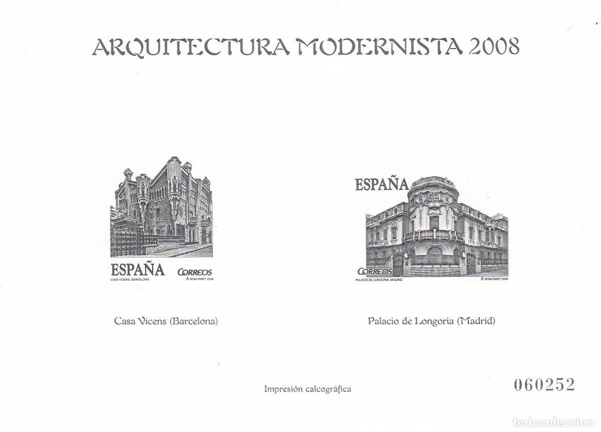 Sellos: CRS1439 ESPA&Ntilde;A IMPRESION CALCOGRAFICA SERIE 4402/07. A&ntilde;o 2008