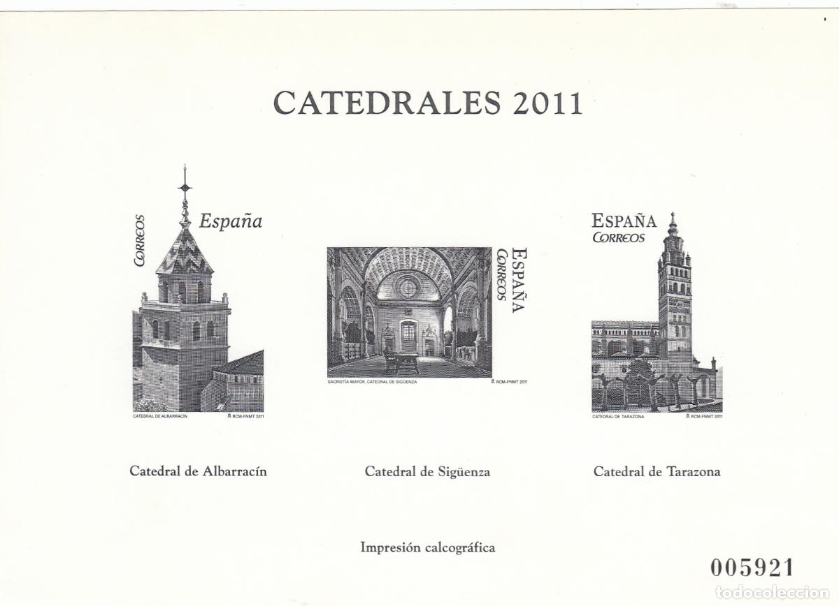 Sellos: CRS1442 ESPA&Ntilde;A IMPRESI&Oacute;N CALCOGRAFICA SERIE CATEDRALES. A&ntilde;o 2011