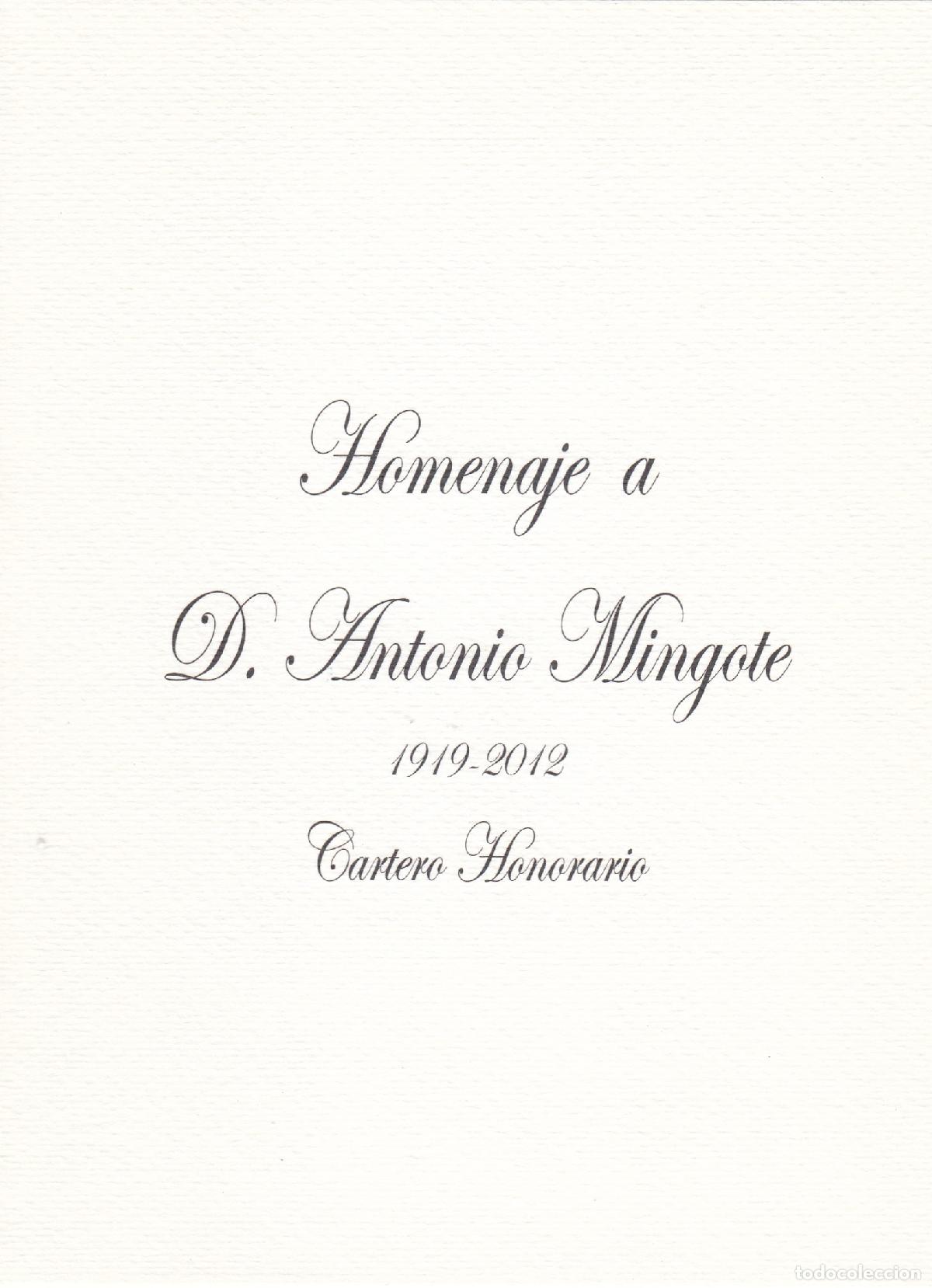 Sellos: CRS1417 ESPA&Ntilde;A HOMENAJE FILATELICO N&ordm; 8A. In Memoriam Antonio Mingote