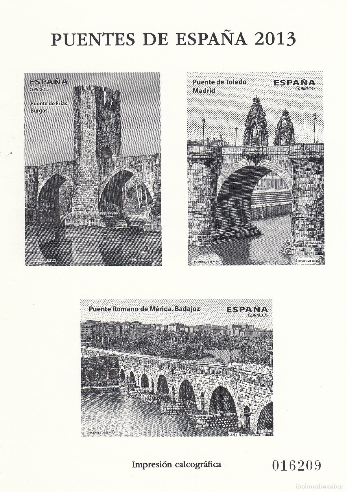 Sellos: CRS1444 ESPA&Ntilde;A IMPRESI&Oacute;N CALCOGRAFICA SERIE 4803/6. A&ntilde;o 2013
