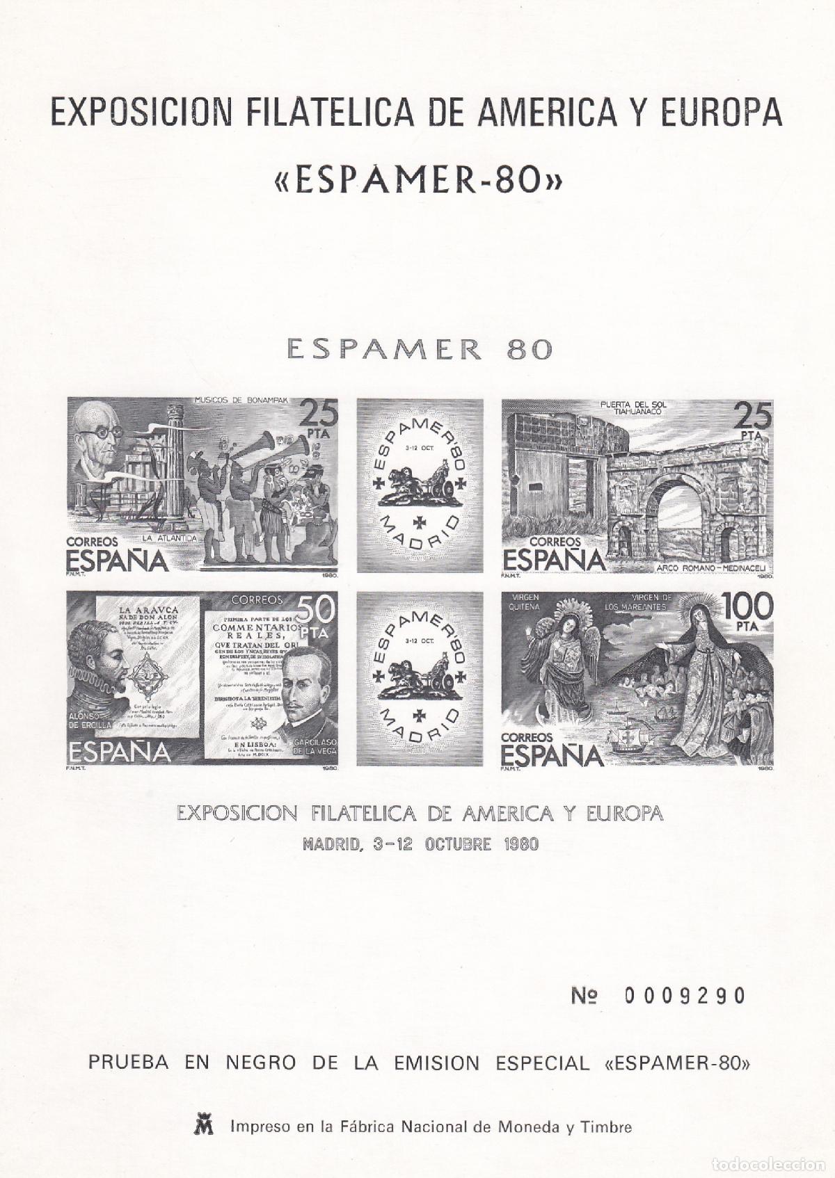 Sellos: CRS1455 ESPA&Ntilde;A PRUEBA DE LUJO N&ordm; 3. A&ntilde;o 1980.