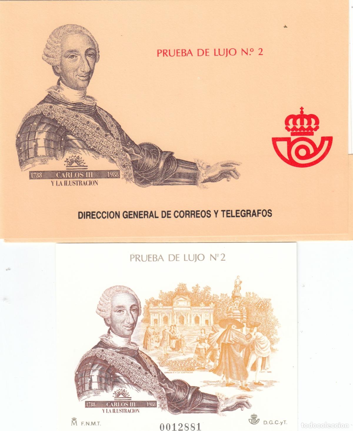 Sellos: CRS1470 ESPA&Ntilde;A PRUEBA DE LUJO N&ordm; 17. A&ntilde;o 1988. Con estuche original de Correos