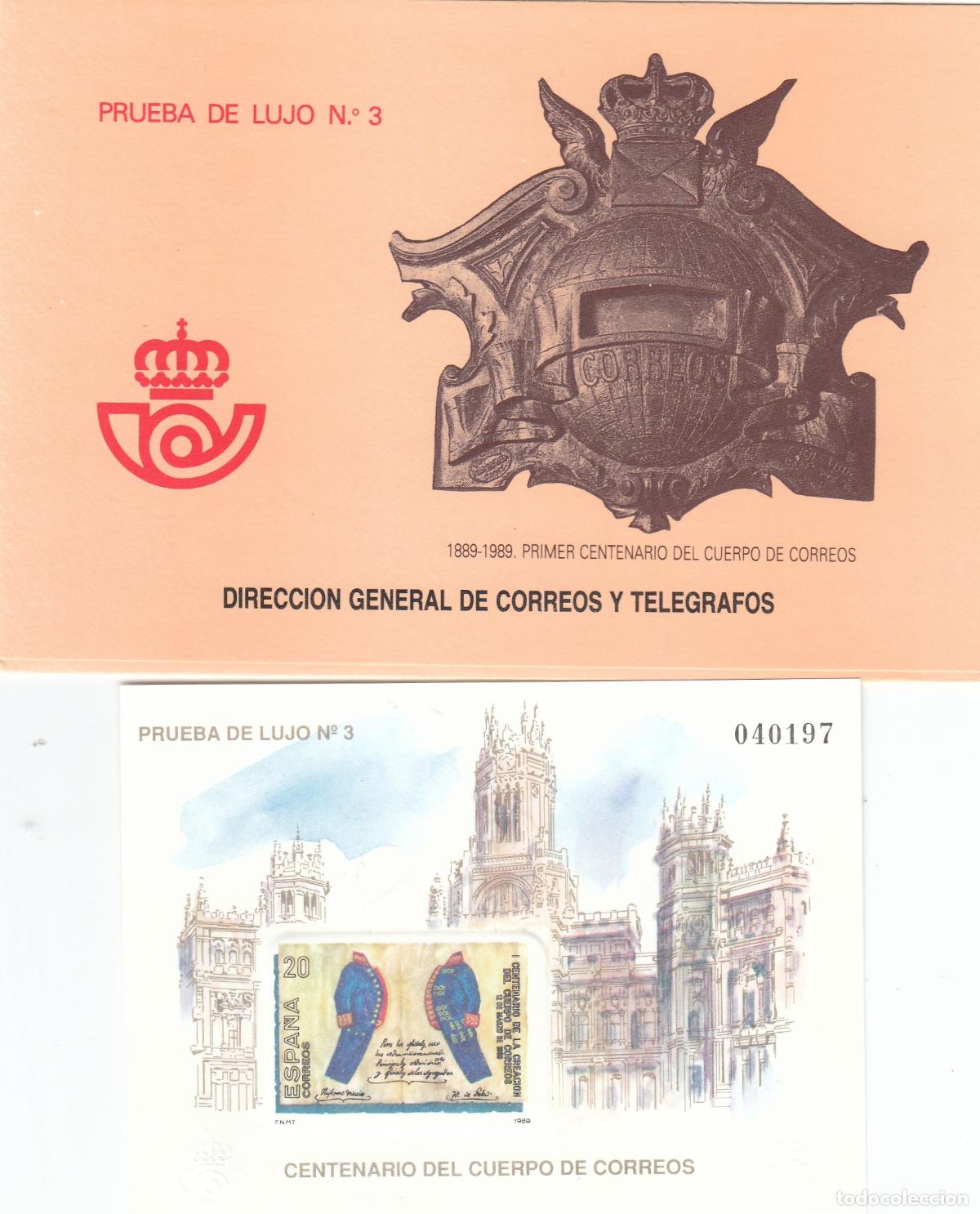 Sellos: CRS1473 ESPA&Ntilde;A PRUEBA DE LUJO N&ordm; 18. A&ntilde;o 1989. Con estuche original de Correos