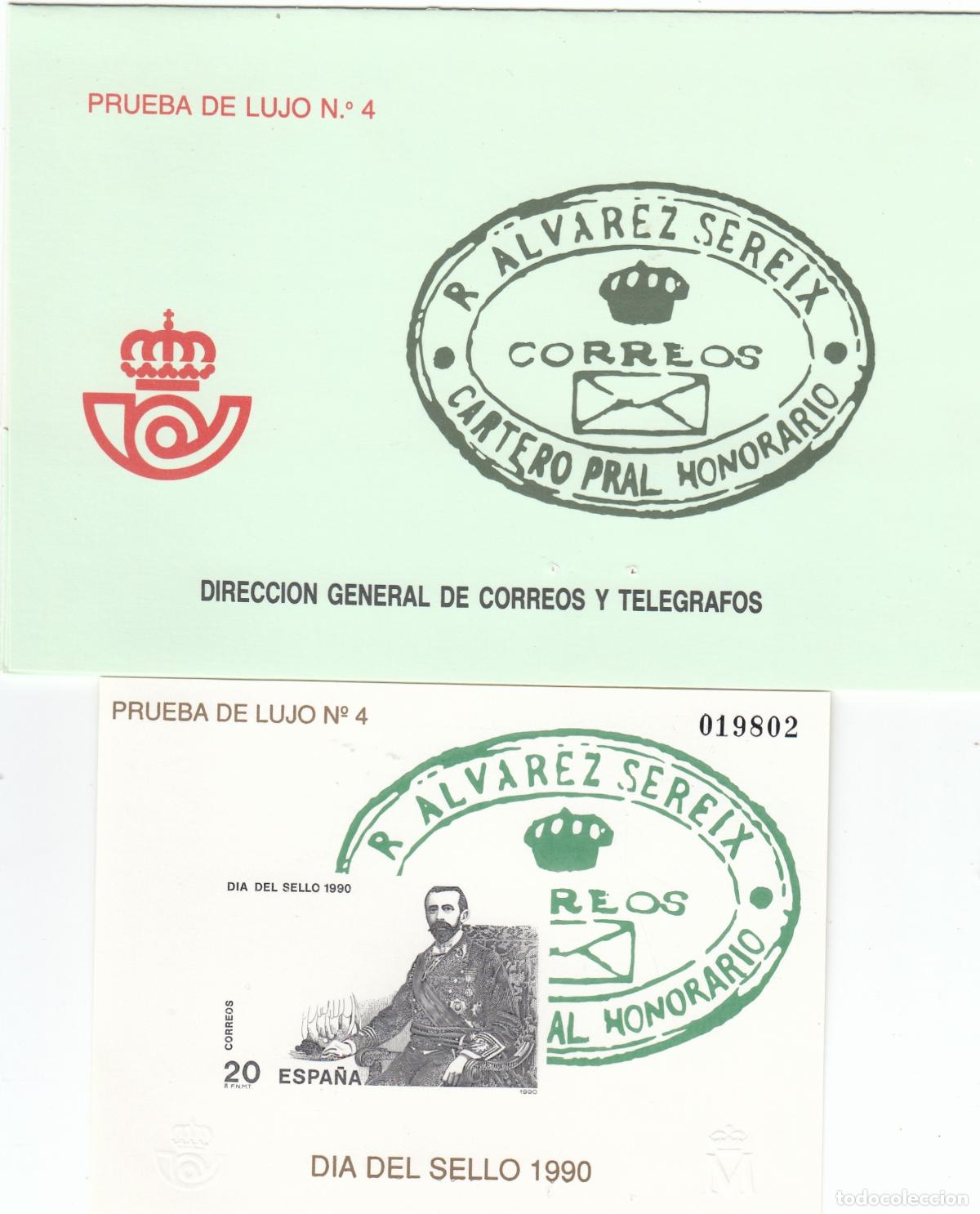 Sellos: CRS1474 ESPA&Ntilde;A PRUEBA DE LUJO N&ordm; 20. A&ntilde;o 1990. Con estuche original de Correos