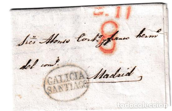 Sellos: 1842. Carta de Santiago a Madrid