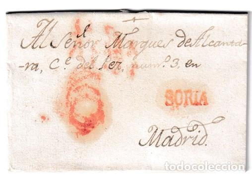 Sellos: 1829. Carta de Soria a Madrid