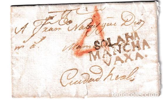 Sellos: 1803. Carta de La Solana a a Ciudad Real