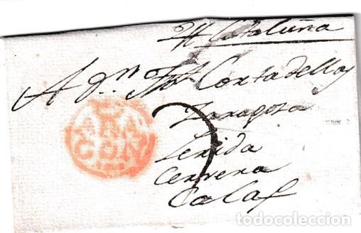 Sellos: 1796. Carta de Calatayud a Calaf