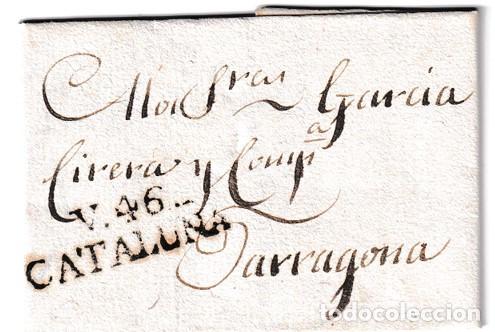 Sellos: 1817. Carta de Villanova a Tarragona