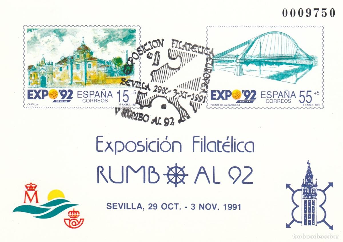 Sellos: CRS1479 ESPA&Ntilde;A PRUEBA DE LUJO N&ordm; 23. Matasello especial &rdquo;Rumbo al 92&rdquo;