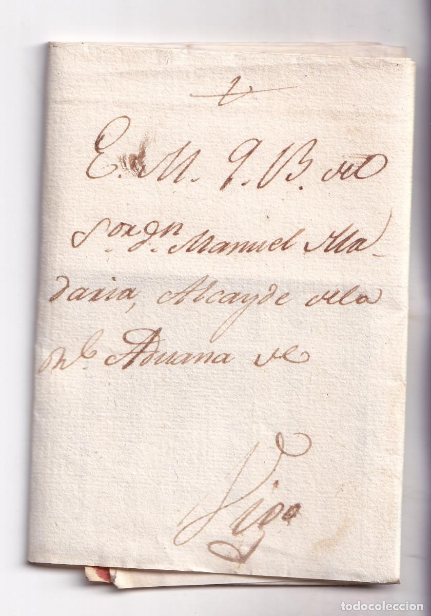 Sellos: PREFILATELIA. CARTA ENTERA FUERA DE VALIJA. REDONDELA AL ALCAYDE DE LA ADUANA. 1817. VIGO. GALICIA