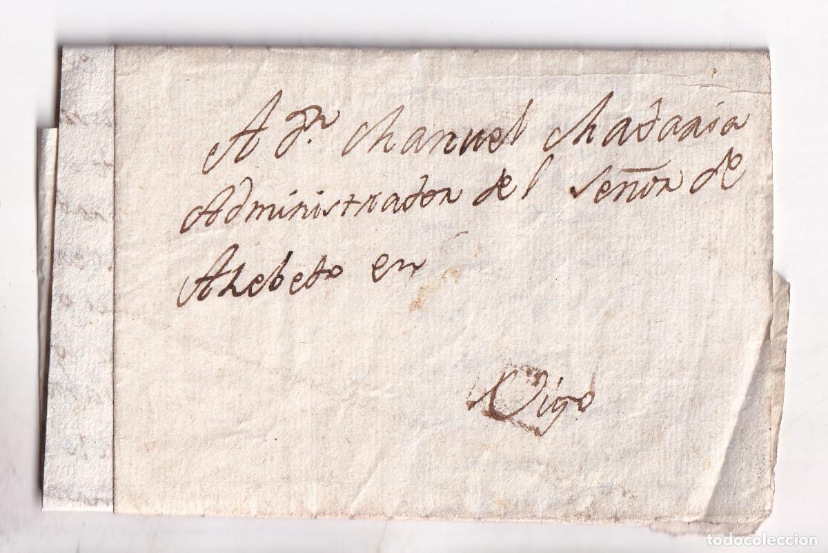 Sellos: PREFILATELIA. CARTA ENTERA FUERA DE VALIJA. VIGO. 1814. GALICIA
