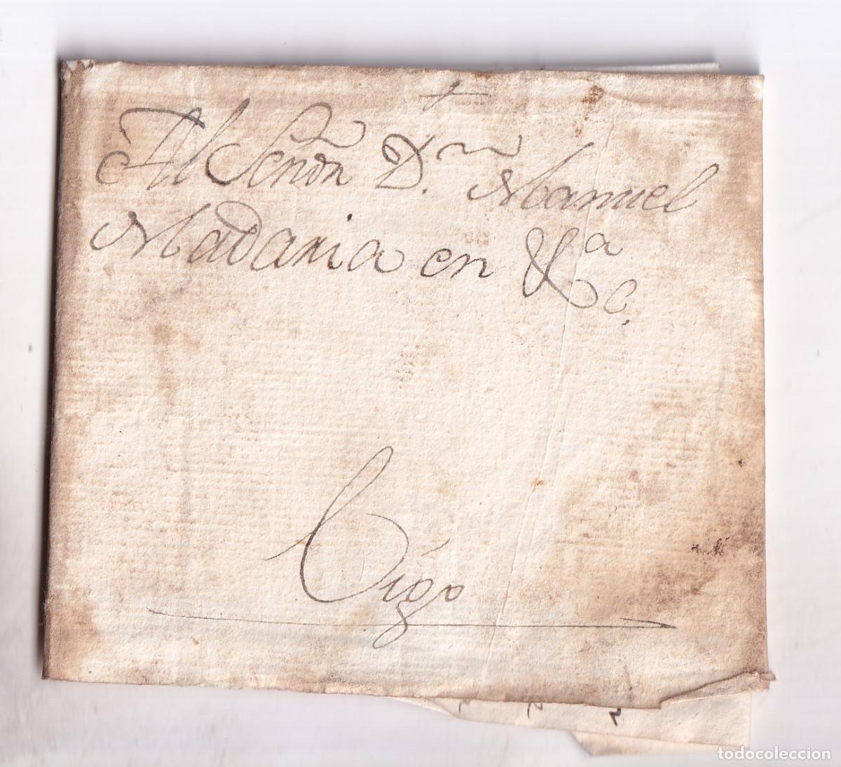 Sellos: PREFILATELIA. CARTA ENTERA FUERA DE VALIJA. SANTIAGO A VIGO. GALICIA. 1817