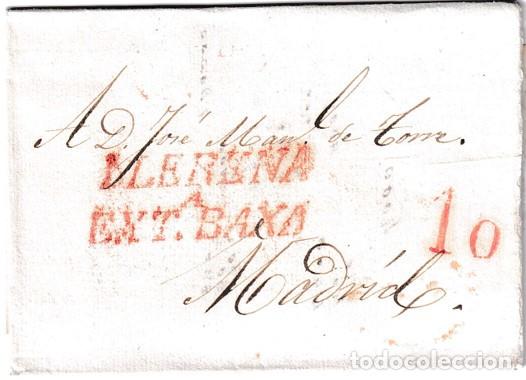 Sellos: 1833. Carta de Llerena a Madrid