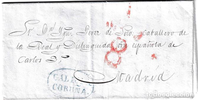 Sellos: 1842. Carta de Coru&ntilde;a a Madrid