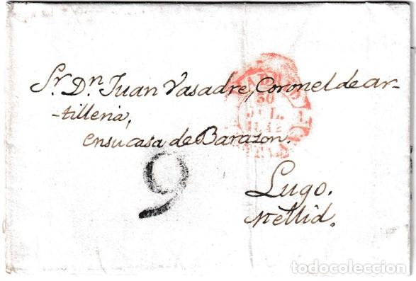 Sellos: 1842. Envuelta de Madrid a Lugo