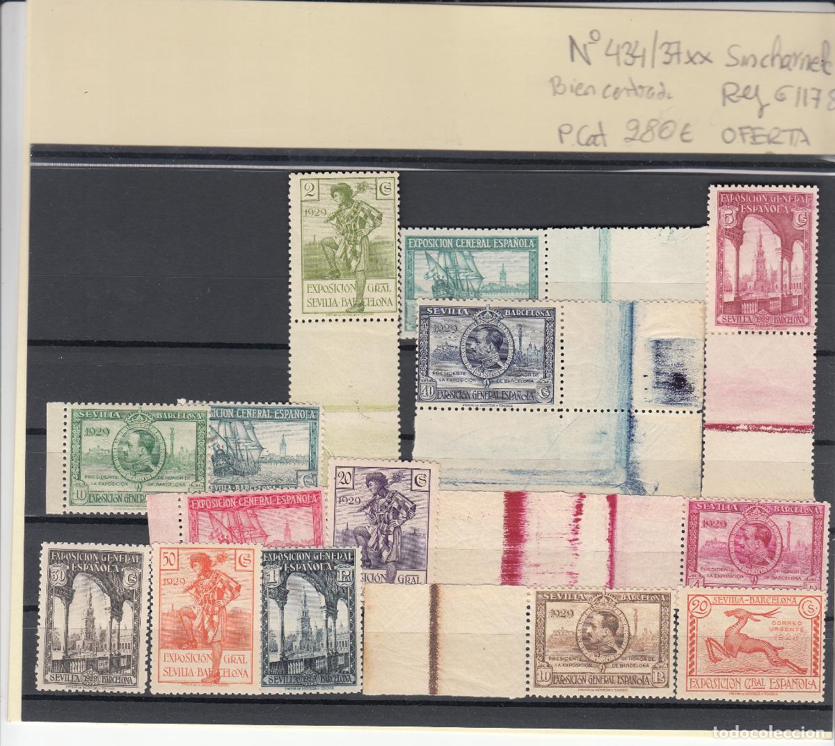 Timbres: CRS0031 SELLOS N&ordm; CAT 434-47 XX VARIAS BORDE DE HOJA