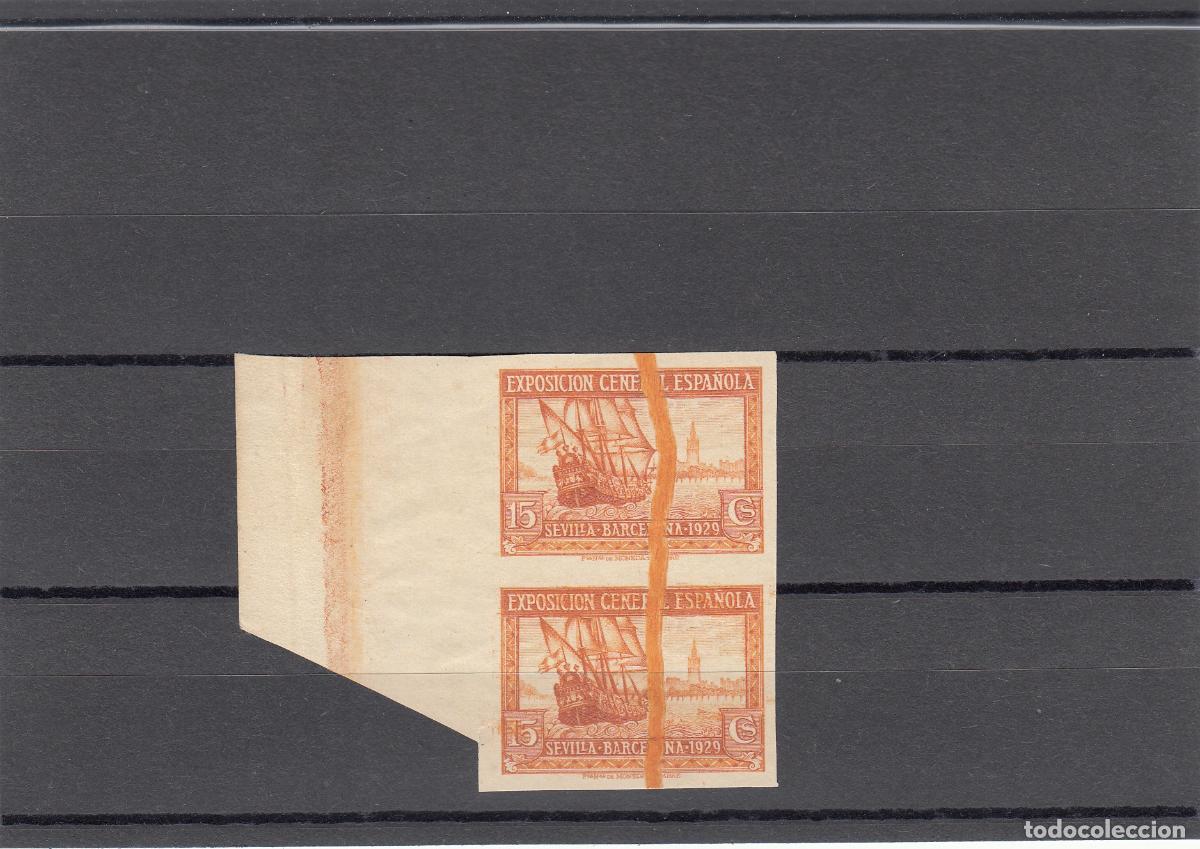 Timbres: CRS0035 SELLOS N&ordm; CAT 438 PRd PAREJA SIN GOMA. PROCEDE DE PLANCHA INUTILIZADO ACIDO CORROSIVO