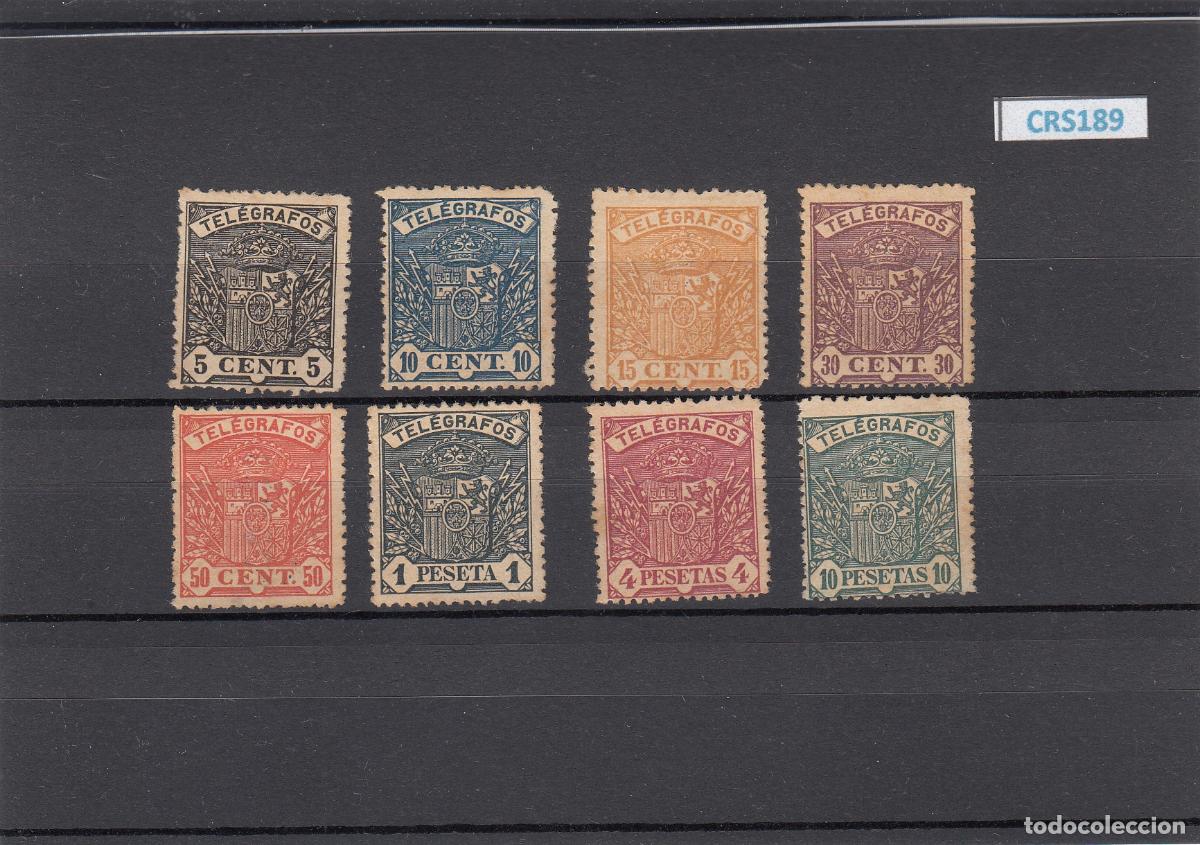 Sellos: CRS0189BIS SELLOS ESPA&Ntilde;A (TEL&Eacute;GRAFOS) N.&ordm; CAT 31N-38N X SIN GOMA N.&ordm; 000,000 AL DORSO
