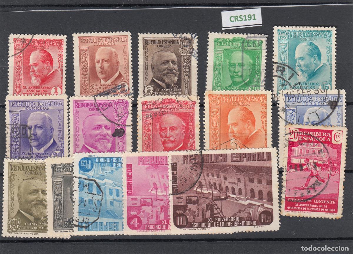 Sellos: CRS0191 SELLOS ESPA&Ntilde;A N&ordm; CAT 695-710 USADOS