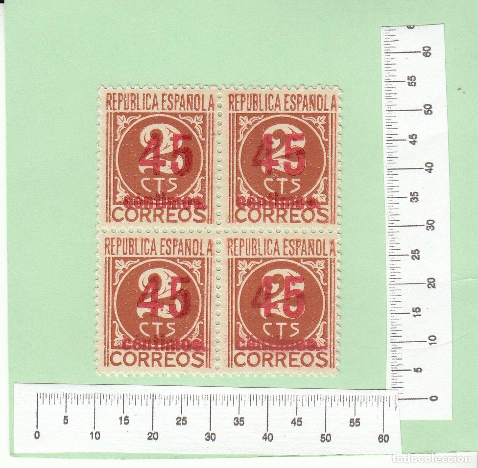 Sellos: CRS0304 SELLOS N&ordm; CAT 744 HCCA LOS DE ARRIBA X EL RESTO XX Y SOBRECARGA EN ROJO
