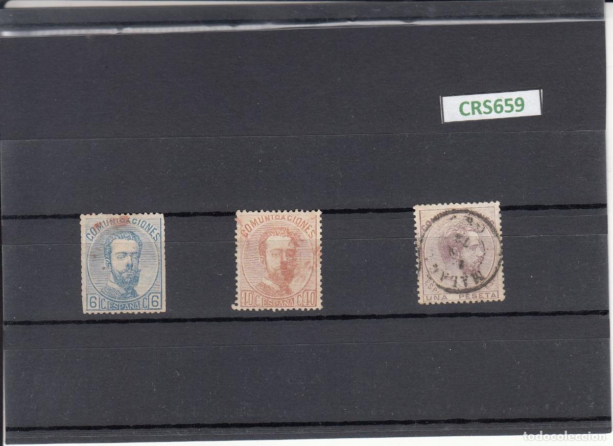Sellos: CRS0659 SELLOS ESPA&Ntilde;A N&ordm; CAT 119-125 Y 127 LUJO USADOS