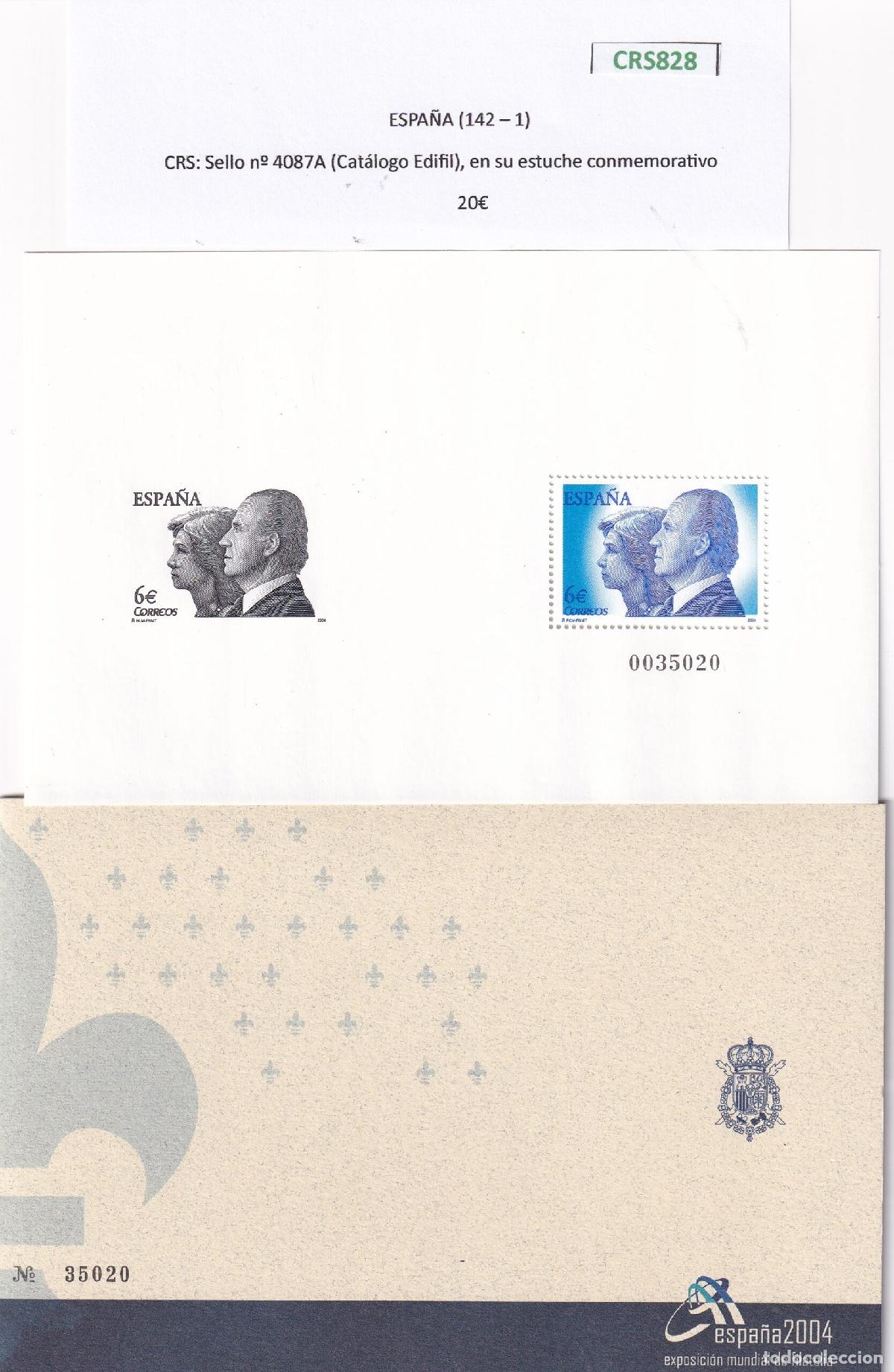 Sellos: CRS0828 Sello n&ordm; 4087A (Cat&aacute;logo Edifil), en su estuche conmemorativo
