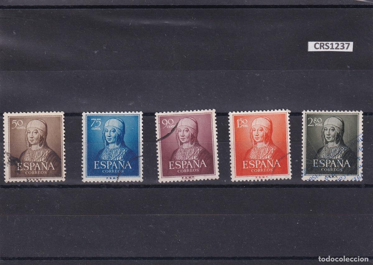 Stamps: CRS1237 SELLOS ESPA&Ntilde;A N&ordm; CAT. 1092/96 USADOS