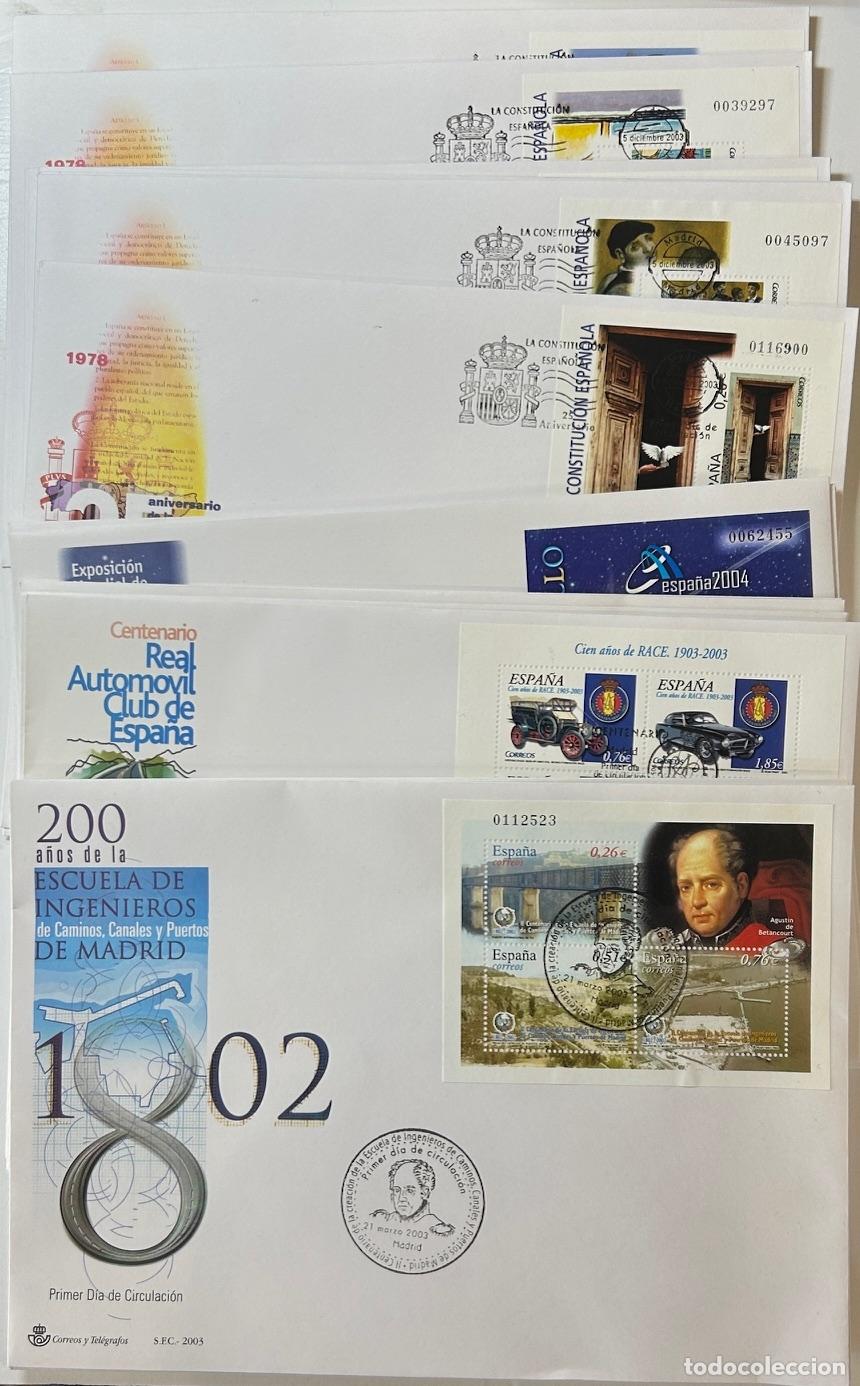 Briefmarken: CRS1257 SOBRES PRIMER DIA ESPA&Ntilde;A COMPLETO 2003