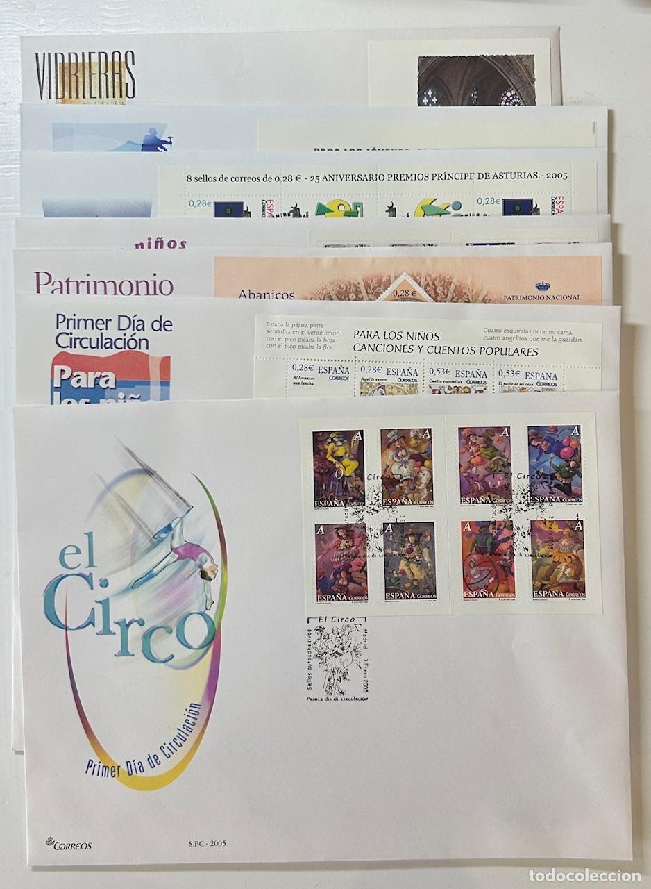 Briefmarken: CRS1259 SOBRES PRIMER DIA ESPA&Ntilde;A COMPLETO 2005