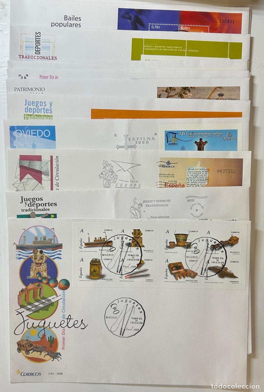 Briefmarken: CRS1262 SOBRES PRIMER DIA ESPA&Ntilde;A COMPLETO 2008
