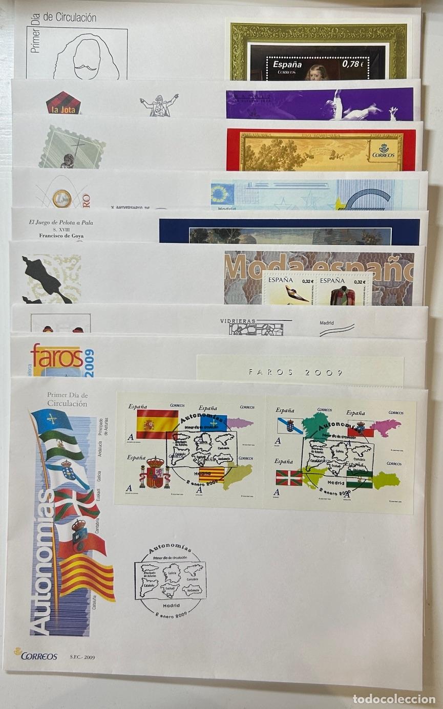 Briefmarken: CRS1263 SOBRES PRIMER DIA ESPA&Ntilde;A COMPLETO 2009
