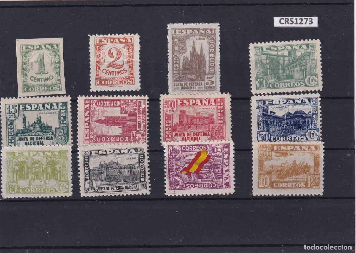 Sellos: CRS1273 SELLOS ESPA&Ntilde;A N&ordm; CATALOGO 802/813 SIN CHARNELA