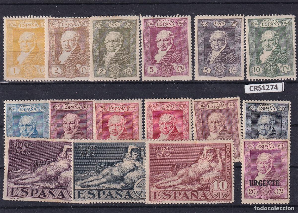 Sellos: CRS1274 SELLOS ESPA&Ntilde;A N&ordm; CATALOGO 499/516 CON CHARNELA