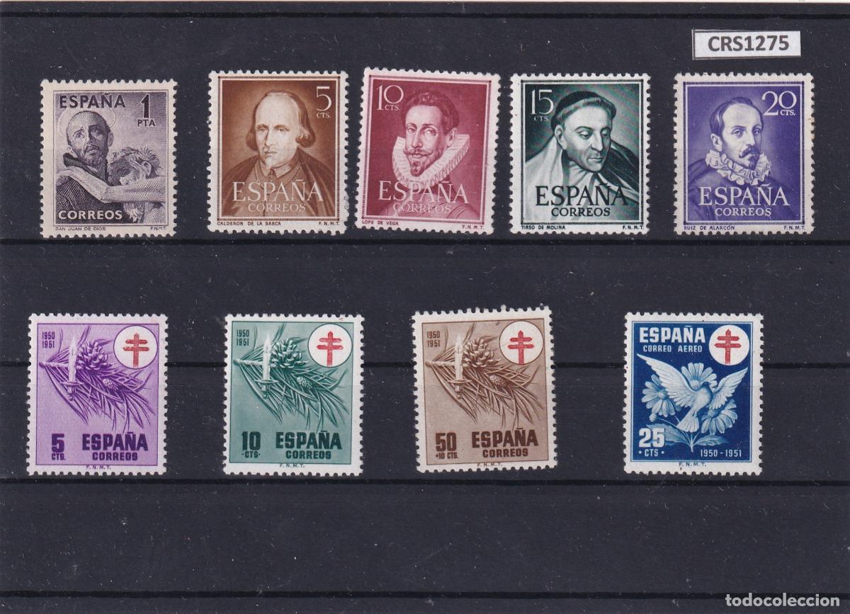 Sellos: CRS1275 SELLOS ESPA&Ntilde;A A&Ntilde;O 1950 COMPLETO EXCEPTO 1075/82-1083-1083AB SIN CHARNELA