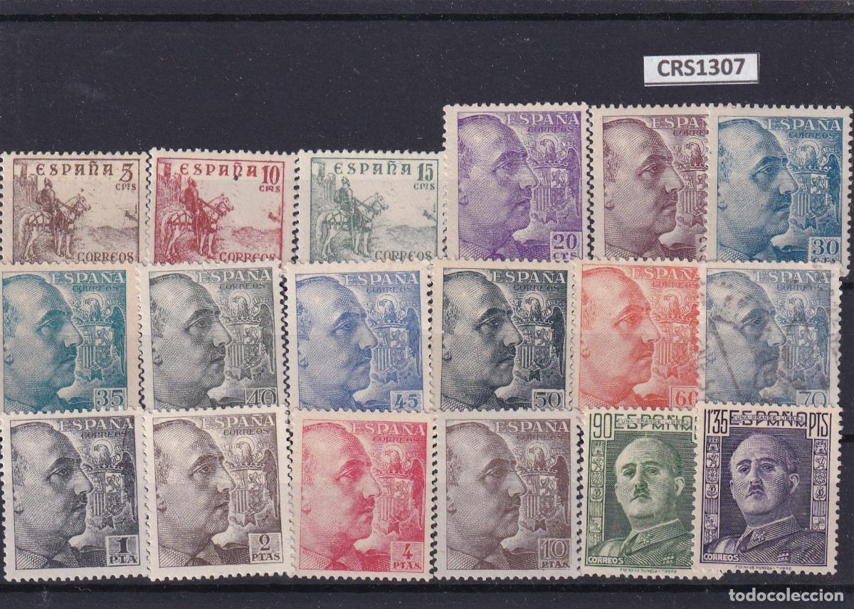 Sellos: CRS1307 SELLOS ESPA&Ntilde;A N&ordm; CATALOGO 1044/61 CON CHARNELA N&ordm; 1055 USADO
