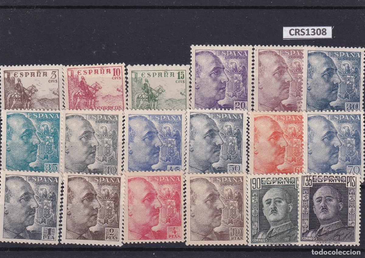 Sellos: CRS1308 SELLOS ESPA&Ntilde;A N&ordm; CATALOGO 1044/59 SIN CHARNELA