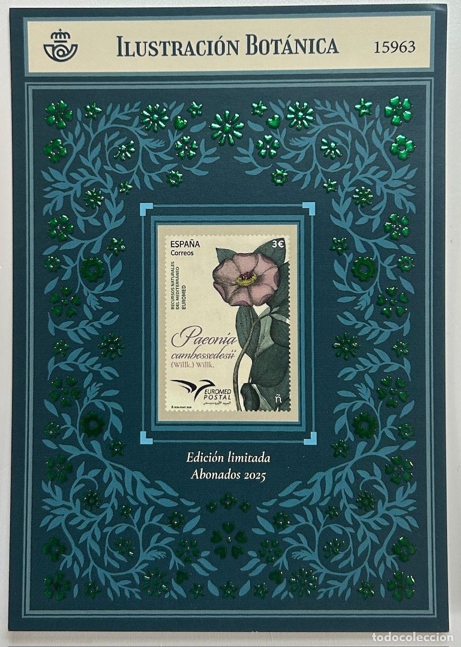 Sellos: CRS1316 SELLOS ESPA&Ntilde;A 2025 ILUSTRACION BOTANICA EDICION LIMITADA