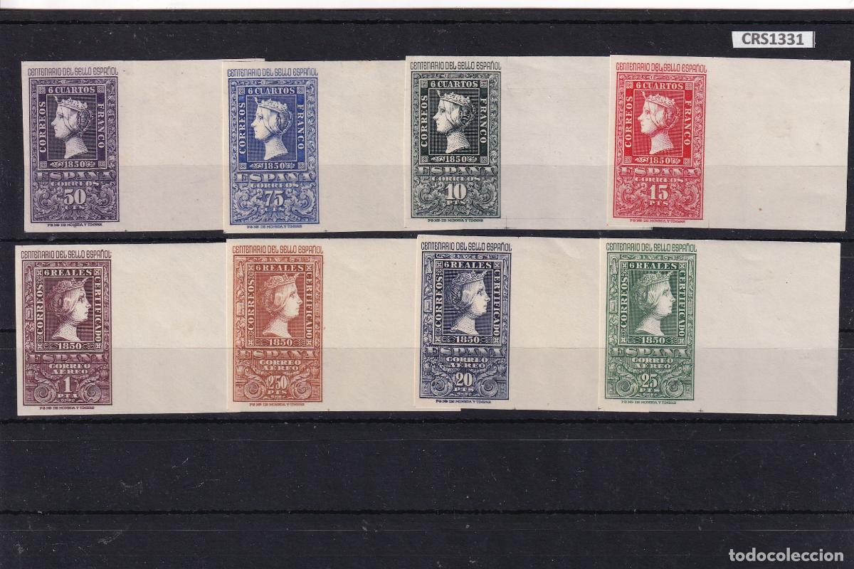Sellos: CRS1331 SELLOS ESPA&Ntilde;A N&ordm; CAT. 1075/82 XX SIN CHARNELA BORDE DE HOJA