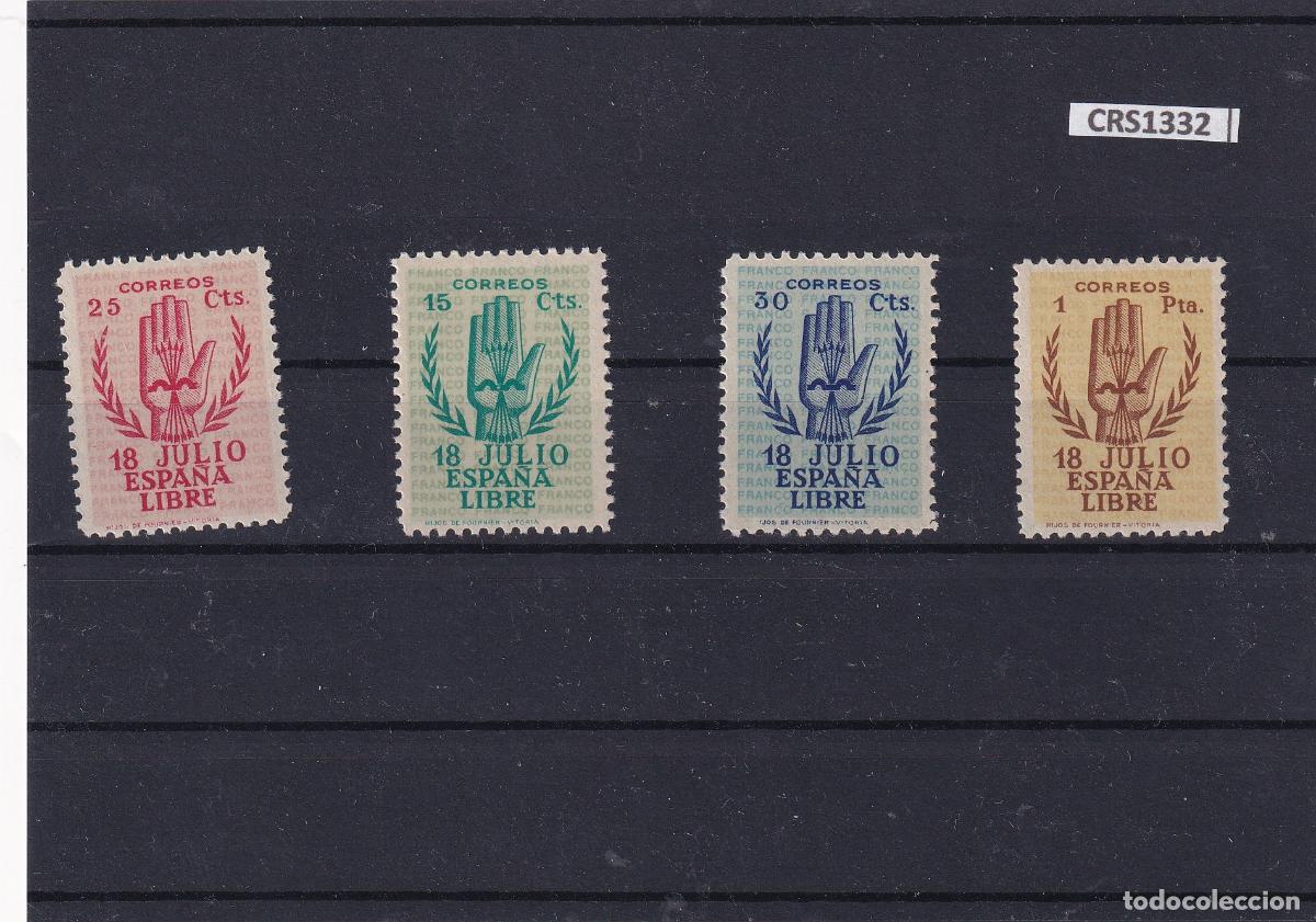 Sellos: CRS1332 SELLOS ESPA&Ntilde;A N&ordm; CAT. 851/54 XX SIN CHARNELA