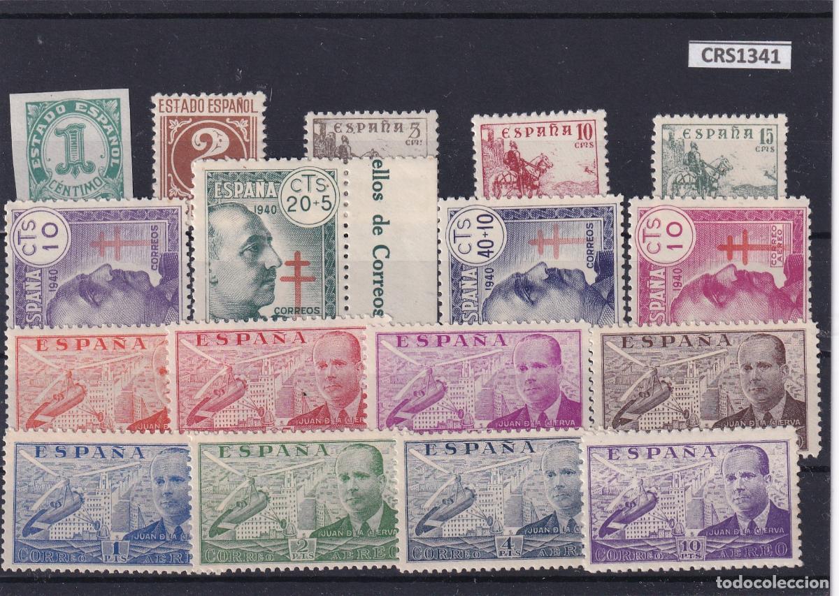 Sellos: CRS1341 SELLOS ESPA&Ntilde;A N&ordm; CAT. 914/18 936/39 940/47 XX SIN CHARNELA