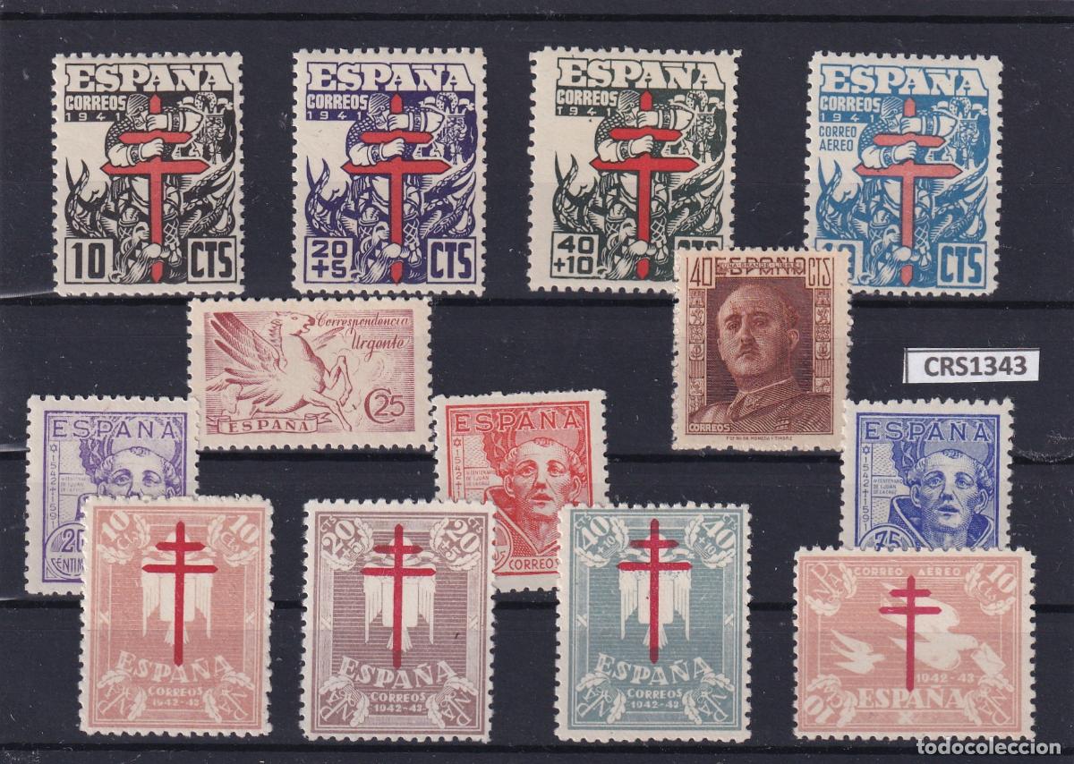 Sellos: CRS1343 SELLOS ESPA&Ntilde;A N&ordm; CAT. 949/60 XX SIN CHARNELA