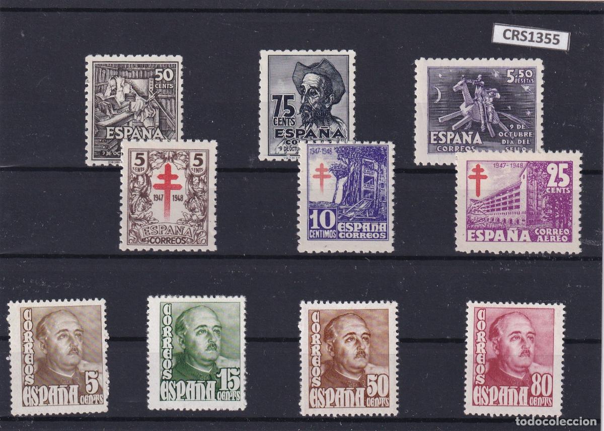 Sellos: CRS1355 SELLOS ESPA&Ntilde;A N&ordm; CAT. 1012/14 1017/23 XX SIN CHARNELA