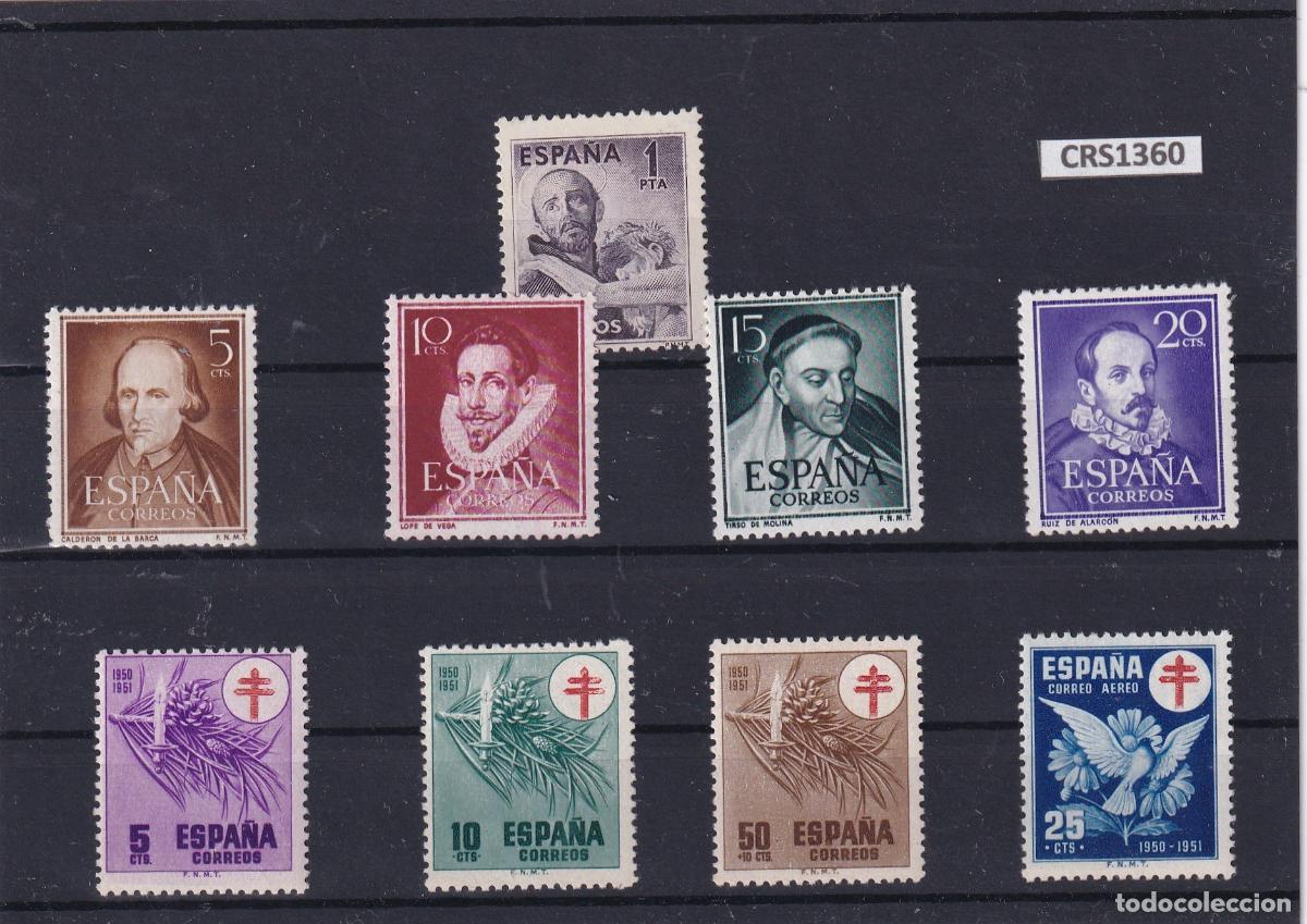 Sellos: CRS1360 SELLOS ESPA&Ntilde;A A&Ntilde;O 1950 XX SIN CHARNELA EXCEPTO 1075/82, 1083, 1083AB