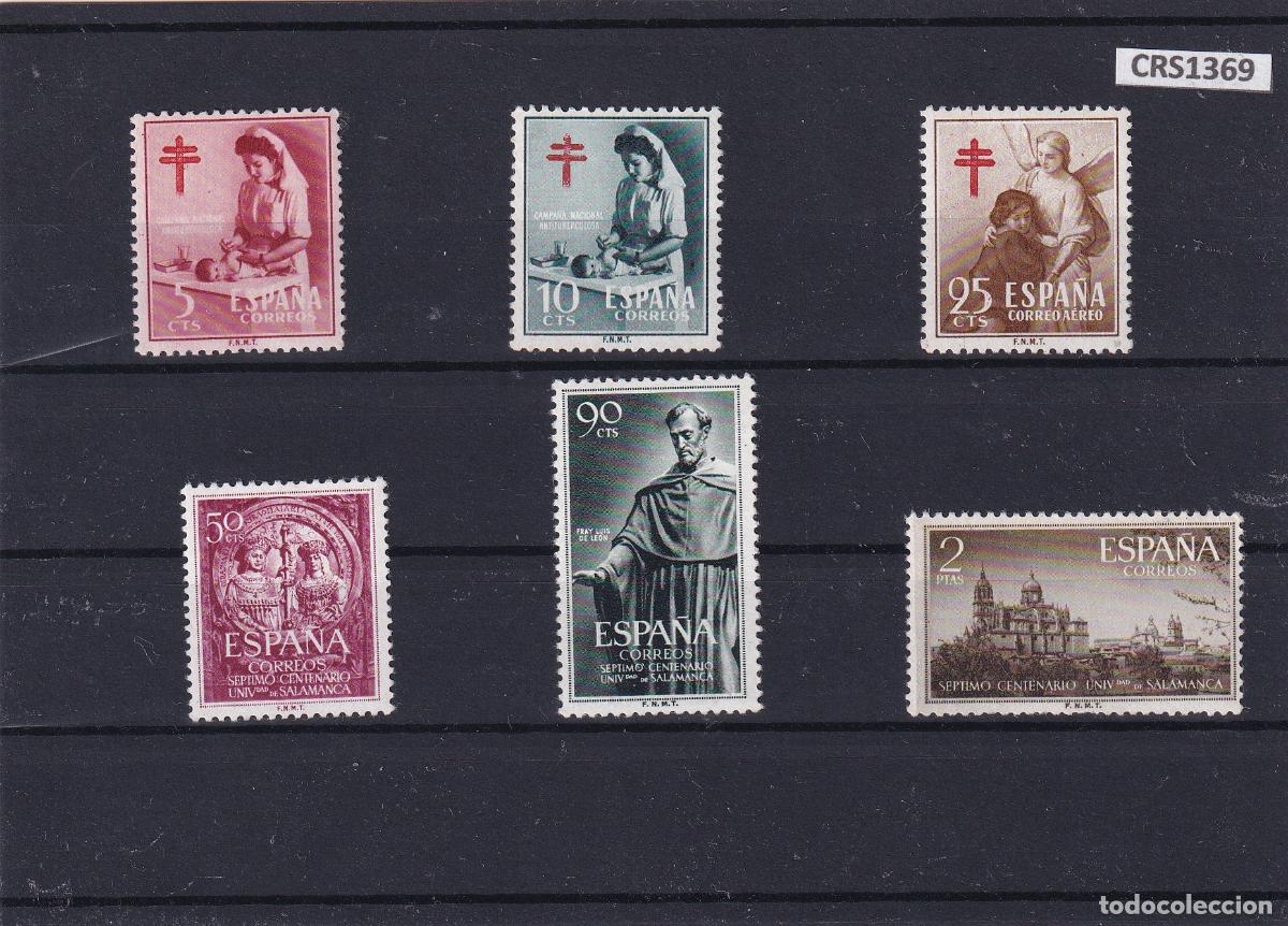 Sellos: CRS1369 SELLOS ESPA&Ntilde;A A&Ntilde;O 1953 XX SIN CHARNELA EXCEPTO 1124/25