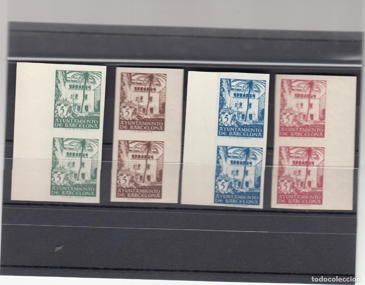 Timbres: CRSBAR04 SELLOS ESPA&Ntilde;A BARCELONA N&ordm; CAT 65-8 XX SIN DENTAR BORDE DE HOJA