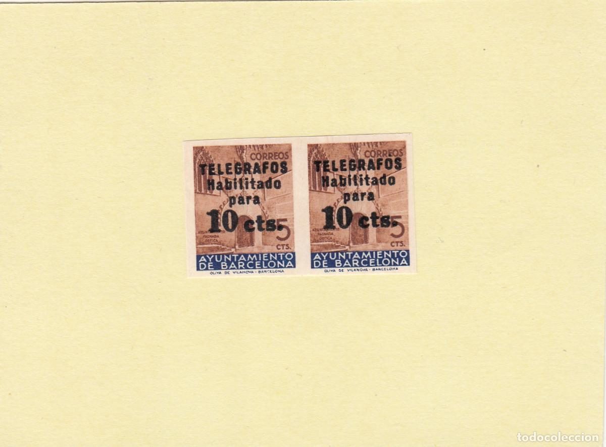 Timbres: CRSBAR05 SELLOS ESPA&Ntilde;A BARCELONA N&ordm; CAT 9 TELEGRAFO SIN DENTAR
