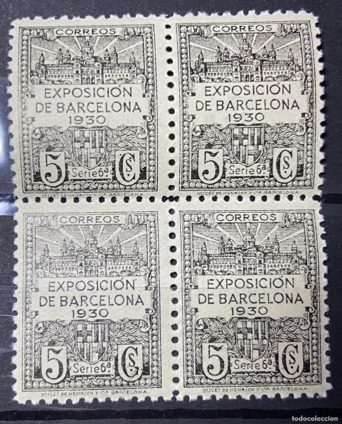 Timbres: CRSBAR13 SELLOS ESPA&Ntilde;A BARCELONA N&ordm; CAT 2S CON CHANELA PAREJA SIN DENTAR