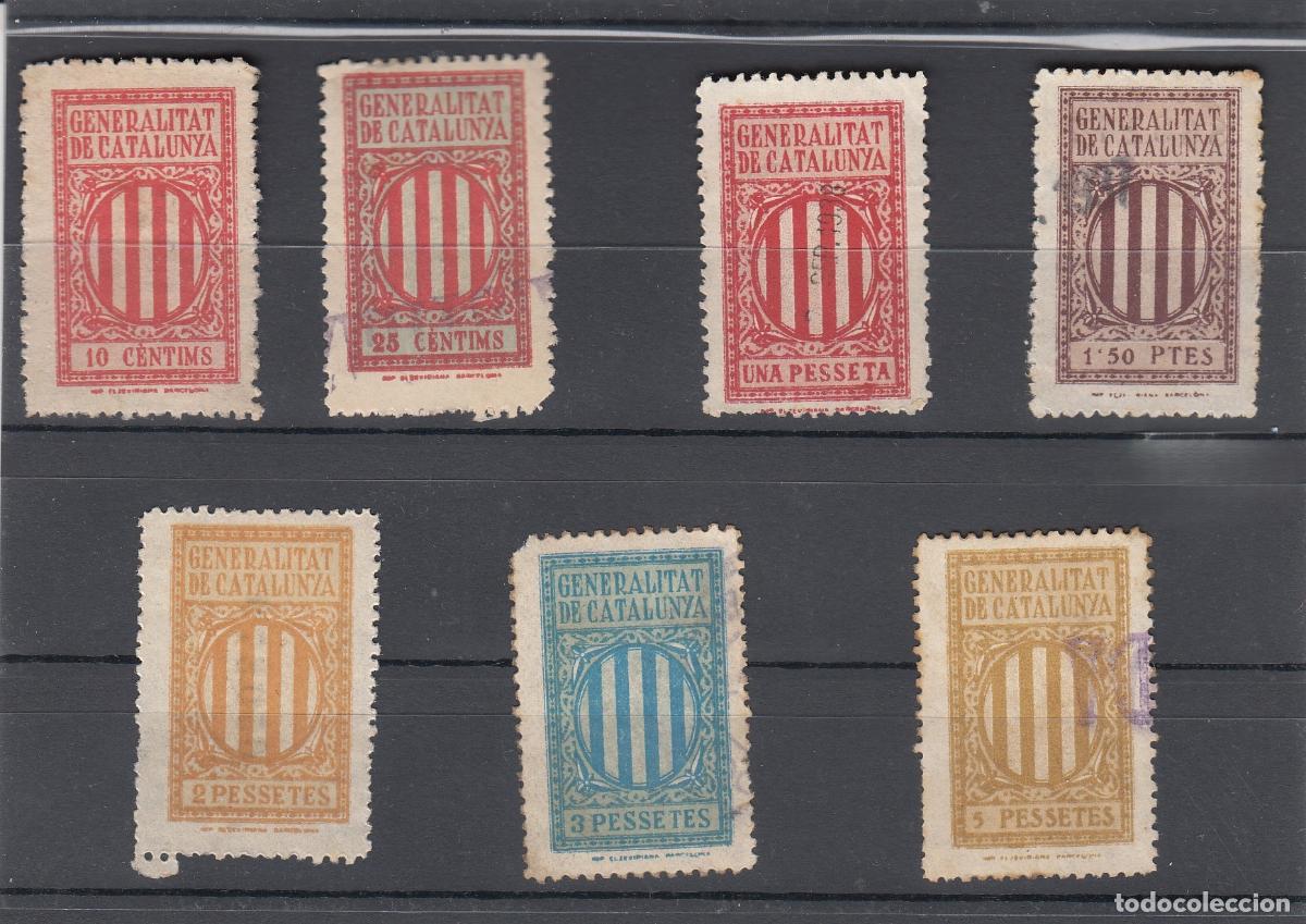 Sellos: CRSBAR20 SELLOS BARCELONA SIN CATALOGAR SERIE 7 VALORES CIRCULADOS