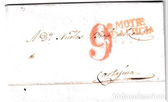 Sellos: 1841. Carta de Motril a Cartagena